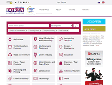 Tablet Screenshot of borza.org